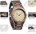 Treehut Wooden Watches for Men, Japanese Quartz Movement, Stylish Exotic Wrist Watch with Adjustable Stainless Steel Buckle, Wooden Straps, Watch Made from Walnut Wood, Relojes para Hombre
