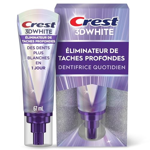 Crest Toothpaste 3DWhite Deep Stain Remover Ultra White - 67mL - Daily Use - Whiter Teeth in 1 Day view 3