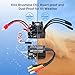 Surpass Hobby RC Brushless Motor ESC Combo Waterproof 2430 7200KV Brushless Motor and 35A ESC Combo Set for 1/16 1/18 Remote Control Cars Trucks Off-Road Vehicle
