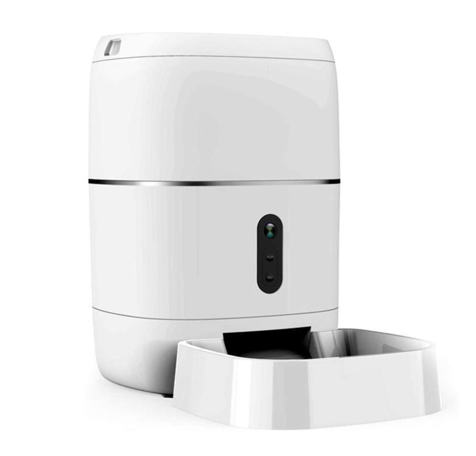 Alimentatore Automatico di Gatti Automatico, Wi-Fi abilitato Alimentatore per Animali Domestici Intelligente per Gatti e Cani, distributore di Cibo per Cani Auto con Controllo Portuale, allarmi