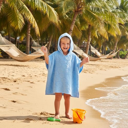 Image of Toddler Little Girl Swim Cover Up Beach Towel kids Bathing Suit Cover Ups Swimsuit Summer Baby Beach Essentials