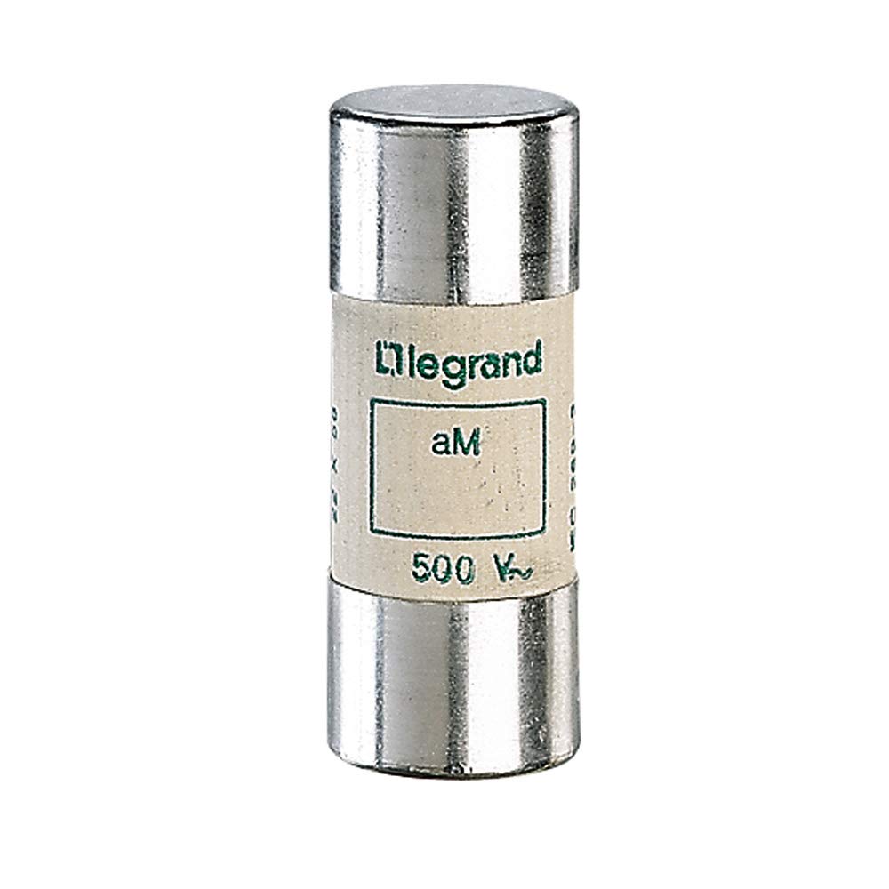 Legrand 015080 Type M Cartouche Industrielle Cylindrique sans Percuteur, 22mm x 58mm, 80A