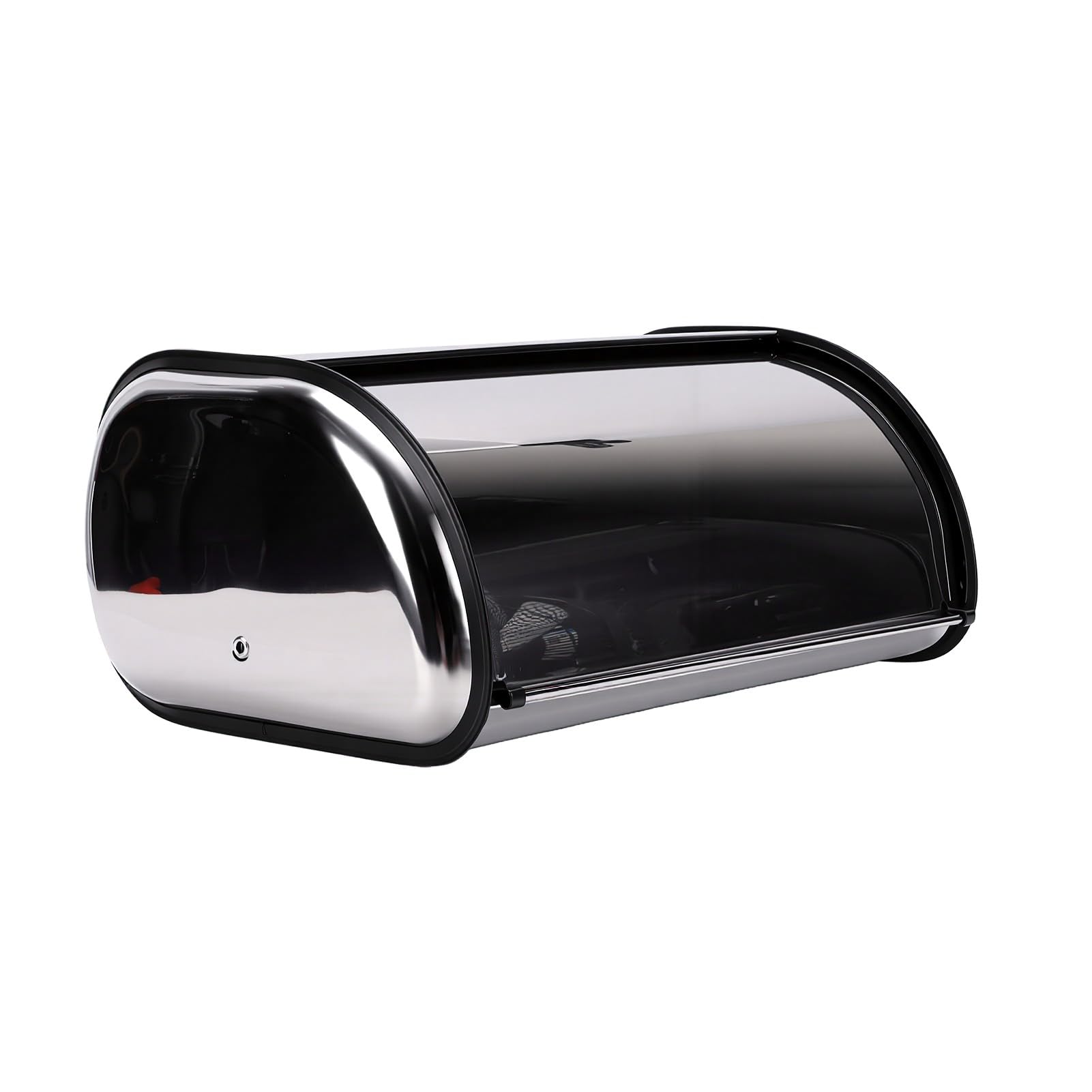 GOWENIC Caja de Pan de Acero Inoxidable Grande Almacenamiento para