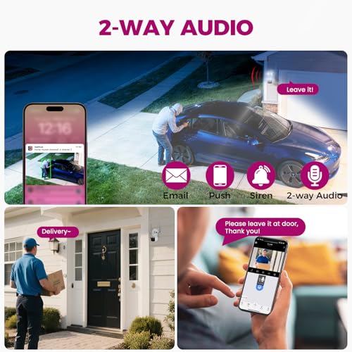 xmartO 6MP Tri-Lens WiFi Security Camera, 360° Pan Tilt AI Auto Tracking, 3 Live Views, Long Range Wireless, Plug-in 24/7 Home Surveillance, Local Storage & Mobile Remote View - Thumbnail 7