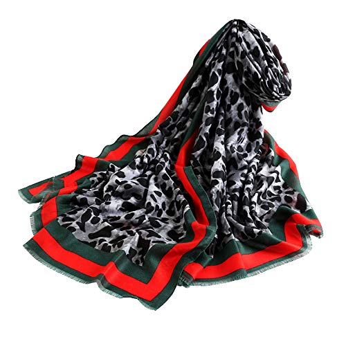 Women’s Classic Leopard Printed Fashion Scarf Shawls Wraps Head Scarve