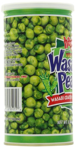 Image of Hapi Hot Wasabi Peas, 9.9 Ounce Tins (Pack of 12)