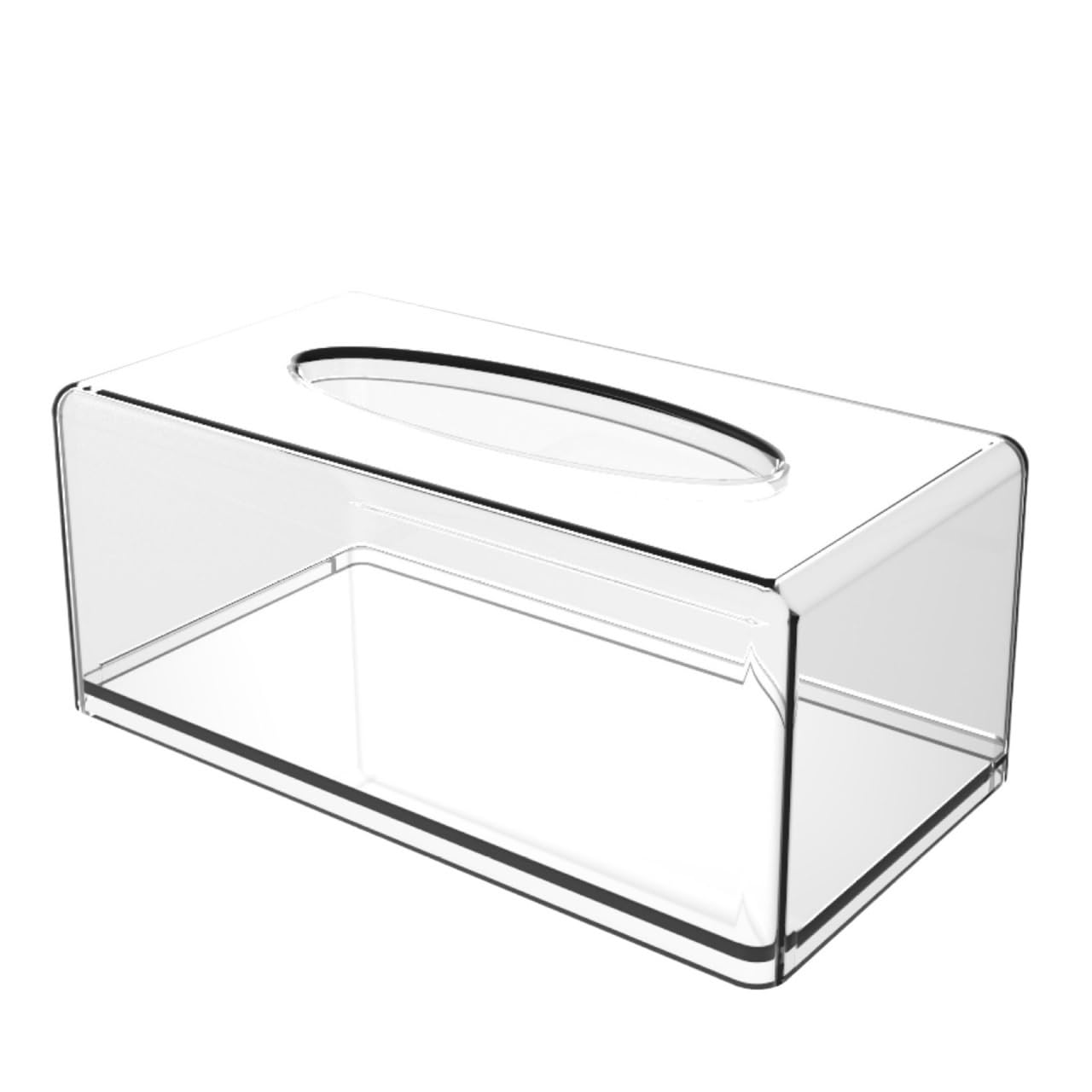 Clear Tissue Box Holder Dispenser Napkin For Car Home Bathroom Kitchen Storage Organizer