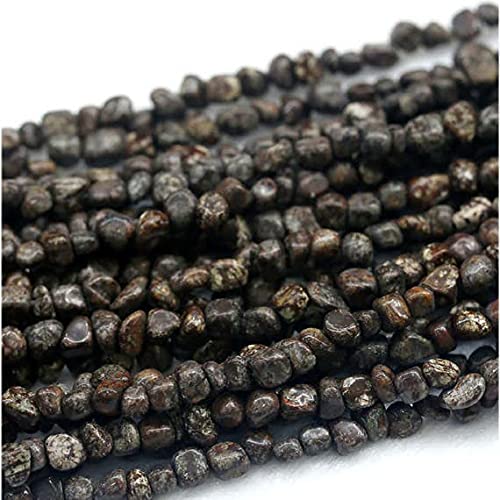 Perles de jaspe obsidienne flocon de neige marron naturel pour bijoux de luxe