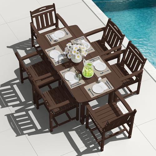 SUUNYN HDPE 7-Piece Patio Dining Set