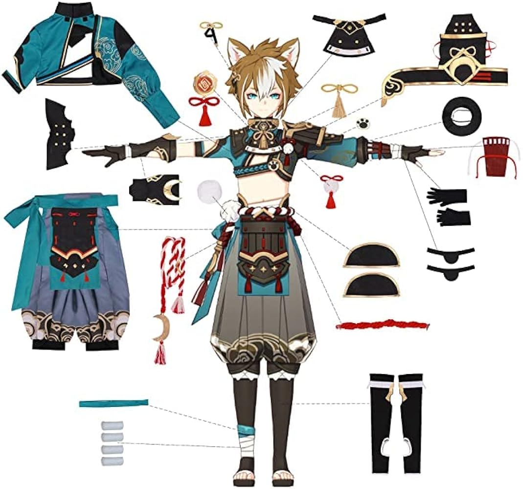 か*ー様 原神　ゴロウ　コスプレ衣装　ウィッグ付 か*ー様 原神 ゴロウ コスプレ衣装 ウィッグ付 Amazon.co.jp: [WANFU] 原