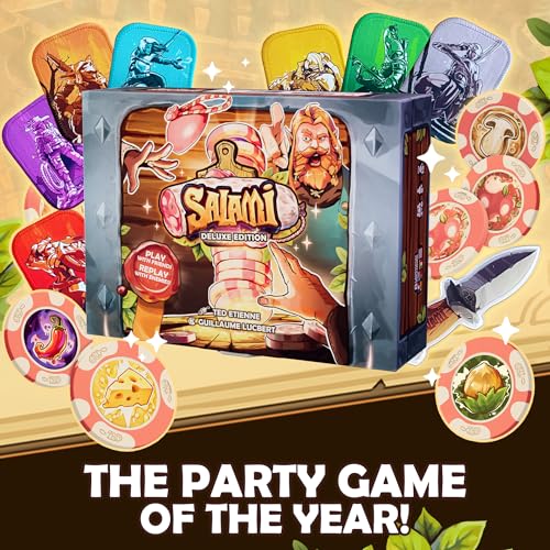 SAVANA Salami Deluxe Edition - Hilarious Bluff and Snack Party Game | Steal, Sizzle & Survive in The Tavern of Hook | 2–6 Players, Ages 8+, 15 Min Playtime | Family Game - Image 2