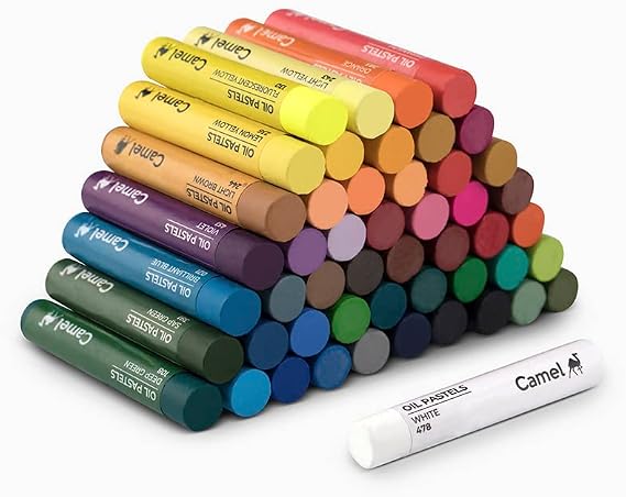 Camlin Kokuyo Oil Pastel Crayons Color 50 Shades Assorted Colours