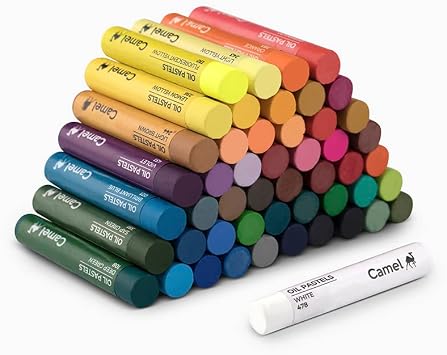 Camlin Kokuyo Oil Pastel Crayons Color 50 Shades Assorted Colours