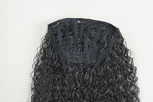 WIG ME UP H9311-1 Hairpiece half wig Clip-In Extension very long stringy crimpy curls curly latin shiny oily wet-look volume black 26inch - Image 3