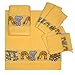 Produktbild Dyckhoff Kinder Frottier 6-TLG Handtuch-Set AFFE, 2 Handtücher 50x100cm, 2 Gästetücher 30x50cm, 2 Waschhandschuhe 16x21cm, 100% Baumwolle, Oeko-Tex Standard 100, Gelb