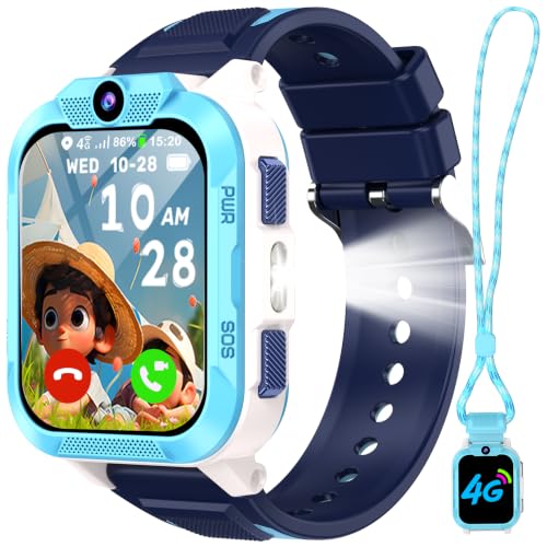 Baolubao 4G Smartwatch Kinder mit GPS und Telefon, SOS-Taste, Schulmodus – Ansicht 1