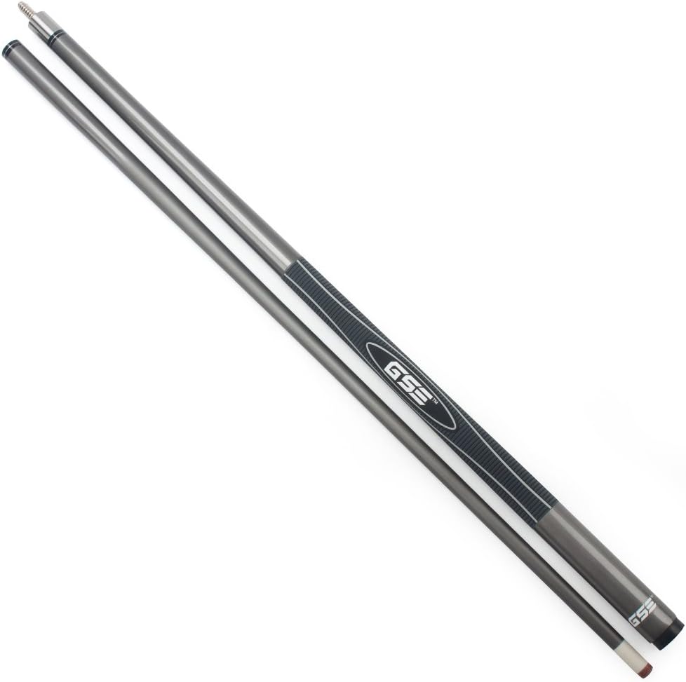 GSE 58" 2-Piece Fiberglass Graphite Composite Billiard Pool Cue Stick, 18-21oz