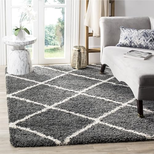 Image of F & B Rugs Luxurious Luck high Density Thick & Soft Shaggy Carpet Microfiber 2 Inch Pile Height 10 x 13 feet
