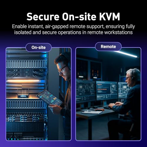Image of GL.iNet Comet 5G (GL-RM10RC) Remote 5G KVM with Failover, 4K@30FPS HDMI Passthrough, Wi-Fi 6 & Ethernet, 3.69 inch Touchscreen, 64GB eMMC, Tailscale Remote Access for Disaster Recovery, IT Professional