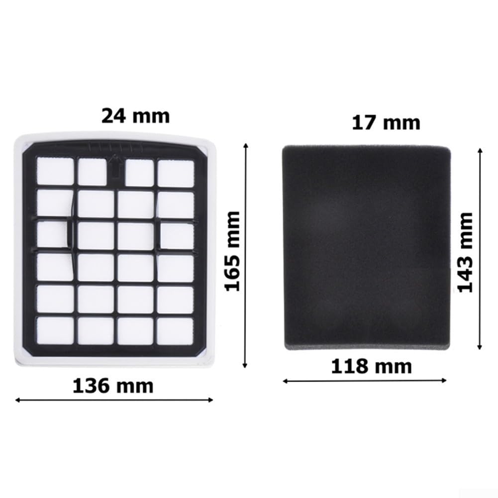 2 Filtri Motore Lavabili In Tessuto Non Tessuto Compatibili Con Aspirapolvere Aldi 800820 EasyHome, 90946, Eureka Apollo AK9/AK10 - 3