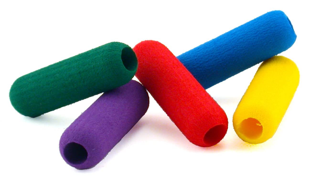 The Pencil Grip The Classics Soft Foam Pencil Grips, Ergonomic Writing Aid for Lefties and Righties, 1.5 Inch Long, Assorted Colors, 100 Pack - TPG-164100