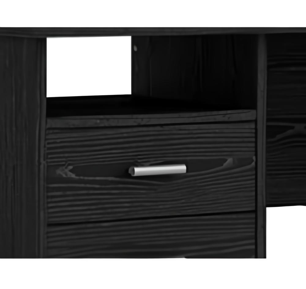 デスクトップ ブラック Amazon.com: Tvilum Desk with 4 Drawers, Black Woodgrain : Home