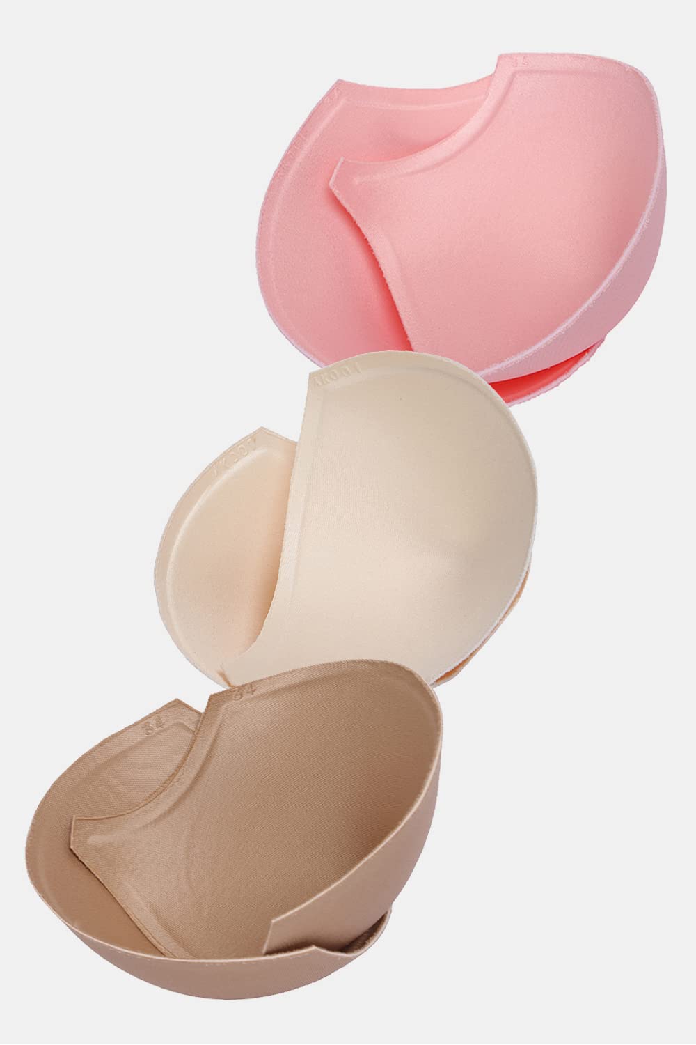 amour secret Women's Polyester Full Cup Enhancer Foam Bra Insert Pad RK001 (Pack of 3 Pair)-picture-2