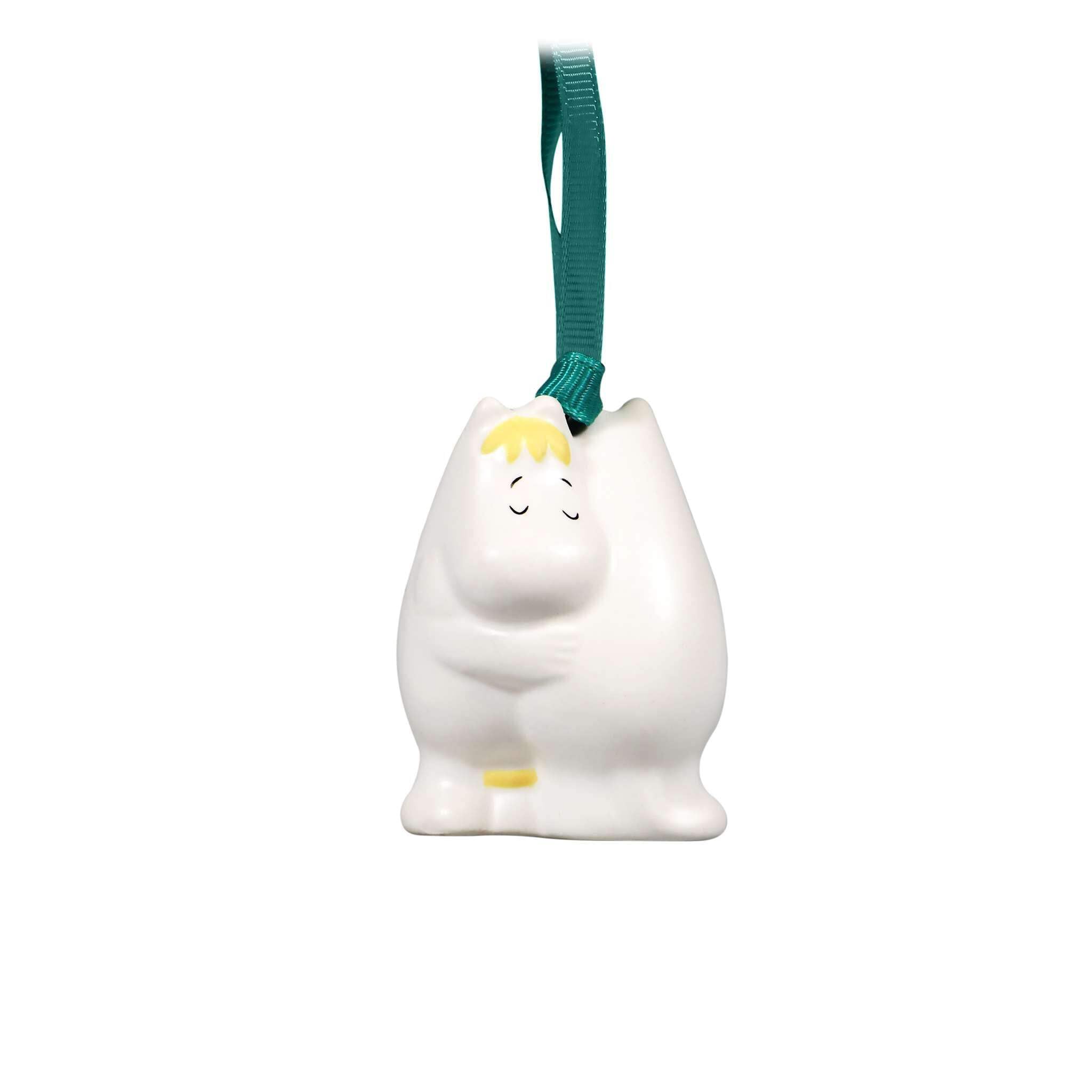 Half Moon Bay | Moomins | Moomintroll & Snorkmaiden Hugging Hanging Decoration | Ceramic 3D Figurine Ornament | Official Merchandise | Whimsical Birthday, Cozy Teacher or Summer Gift