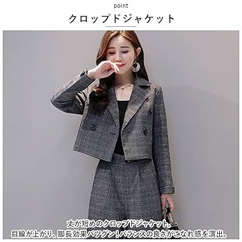 スーツ　セットアップ Amazon.co.jp: セットアップ レディース lyse10135 Mサイズ