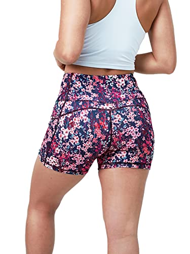 Tough Mode Women High Rise 5" Super Soft Athletic Shorts Pockets Bike Fitness Workout Running Yoga Tummy Control #TOP3