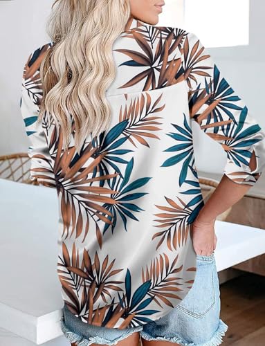 Image of Magritta Long Sleeve Shirts for Women Fashion Button Down Blouse Tops