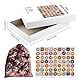 GLOBLELAND Holzpuzzle Erwachsene 300 Teile Holzpuzzles 63 Donut Wooden Puzzle Unregelmäßige Einzigartige Puzzle für Erwachsene und Kinder Kreatives Weihnachten Geschenke