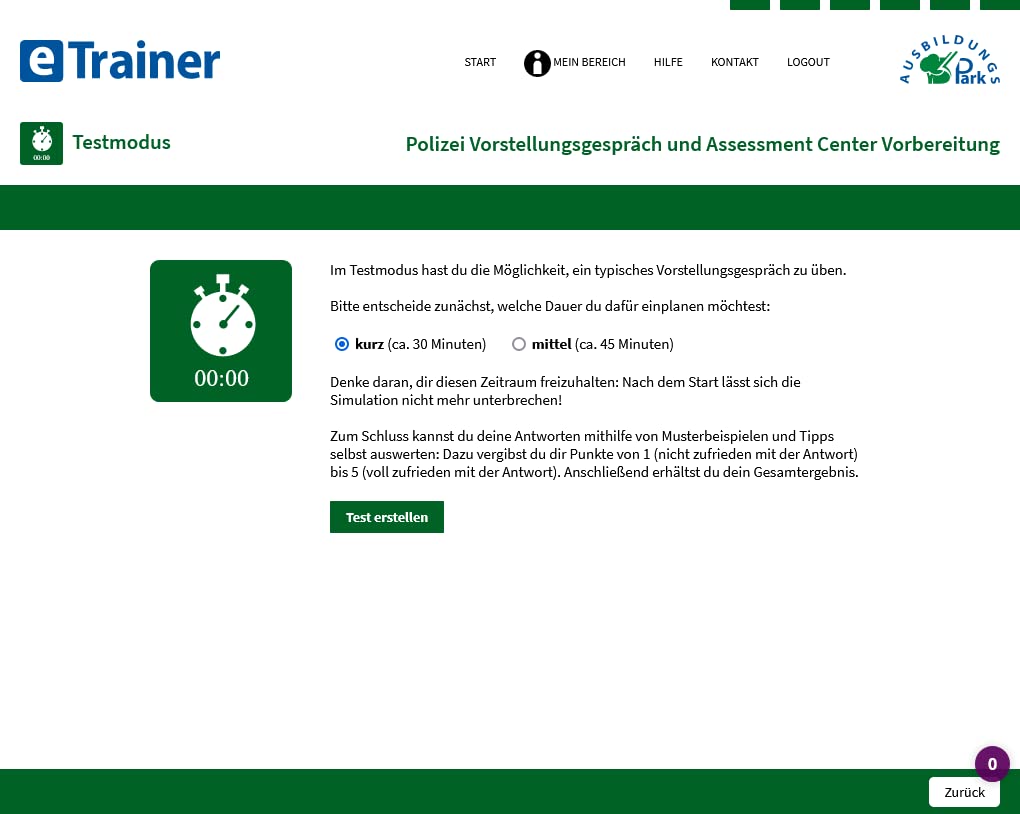 Polizei Vorstellungsgespräch und Assessment Center Vorbereitung | Online-Trainer + Buch (APO) | Die häufigsten Fragen, die besten Antworten | Interview, Vortrag, Rollenspiel, Postkorbübung & Co.