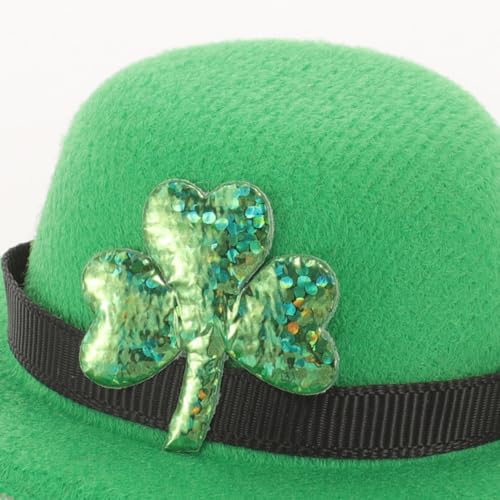 Disfraz irlandés con sombrero y corbatín para perro miniatura 5