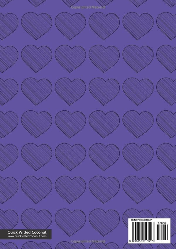 Dark Hearts Notebook - A4: (Purple Edition) Fun notebook 192 lined pages (A4 / 8.27x11.69 inches / 21x29.7cm) - Image 2