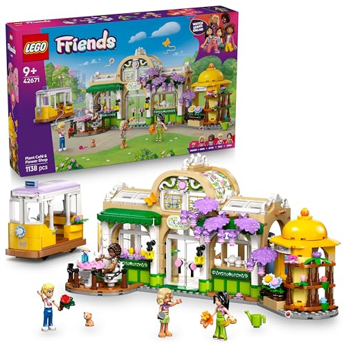 Image of LEGO Friends Plant Cafe & Flower Shop Building Kit Pretend-Play Set 42671 Building Blocks Toys for 9+ Gift for Boys and Girls
