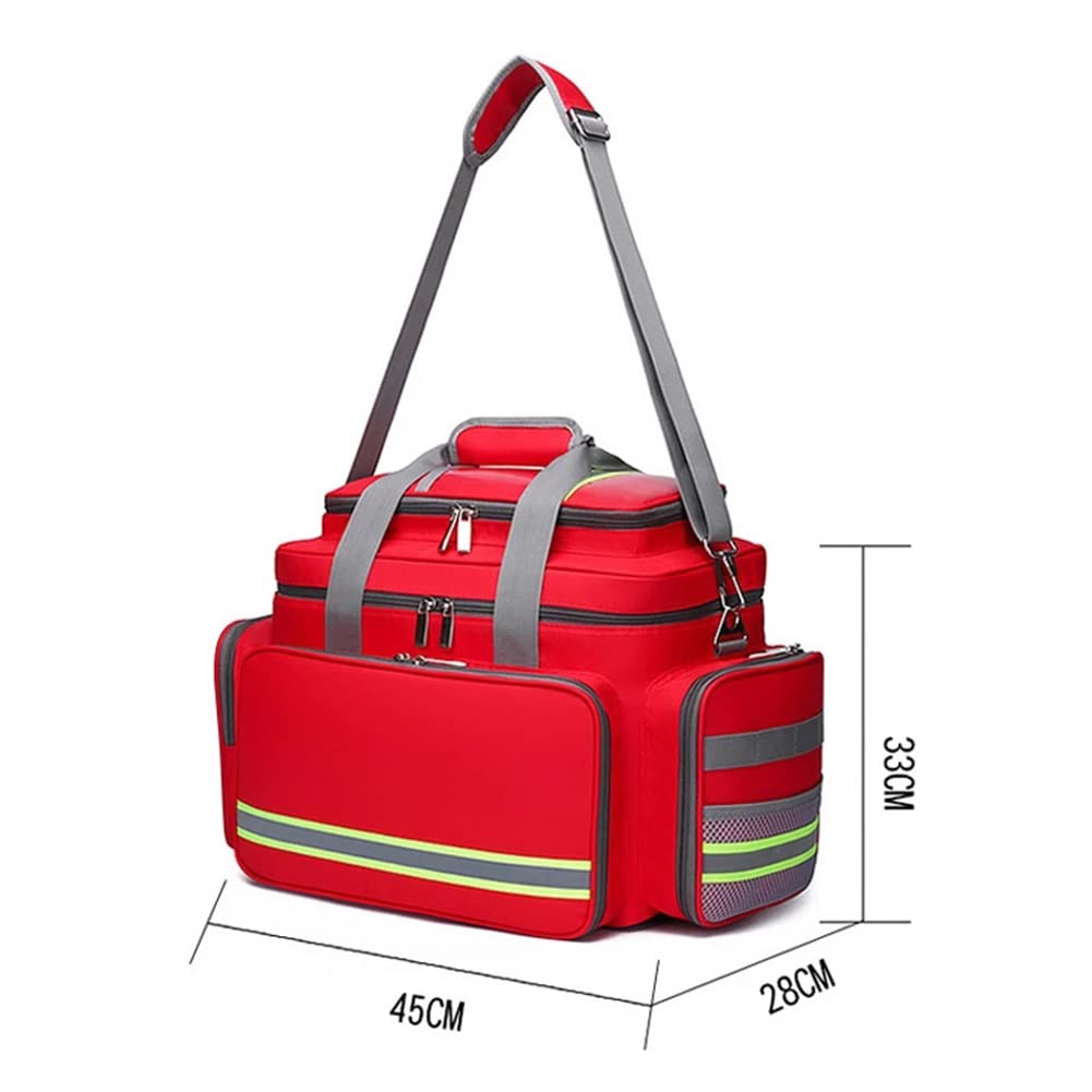 Botiquín de Primeros Auxilios, Varios Compartimentos, Ligero, para emergencias, para traumatismos, Ideal para el hogar, al Aire Libre, Oficina, Coche, Viajes, Camping, Senderismo, Paseos en Bote