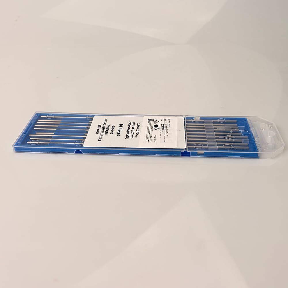 SenTECH TIG WC20 (Gris) Soldadura 2,4 mm x150 mm Electrodos de Tungsteno, Cerio 2%, Cerio, Paquete de 10 Pcs