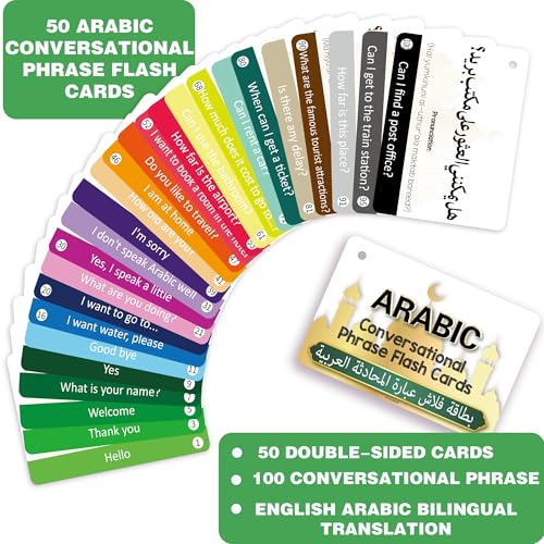 Arabic Flash Cards 50% Off - Learn Conversational Phrases