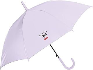 クラックス 子供 長傘 55cm 晴雨兼用 チェリーチェック PU 137005