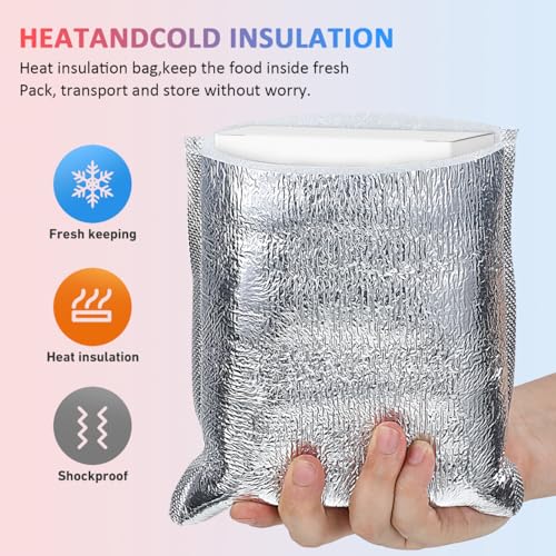 Image of DOITOOL Reusable Insulation Bags 50PCS Insulated Shipping Thermal Box Liners Metalized Box Liners Waterproof Insulated Shipping Container for Camping Picnic (20x20CM)