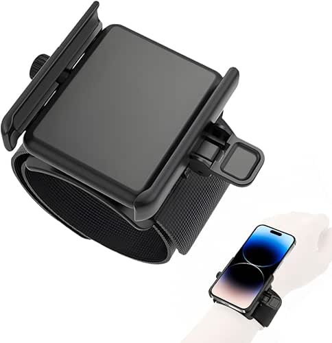 Wristband Phone Holder, No Screen Blocking, 360° Rotating Wrist Phone