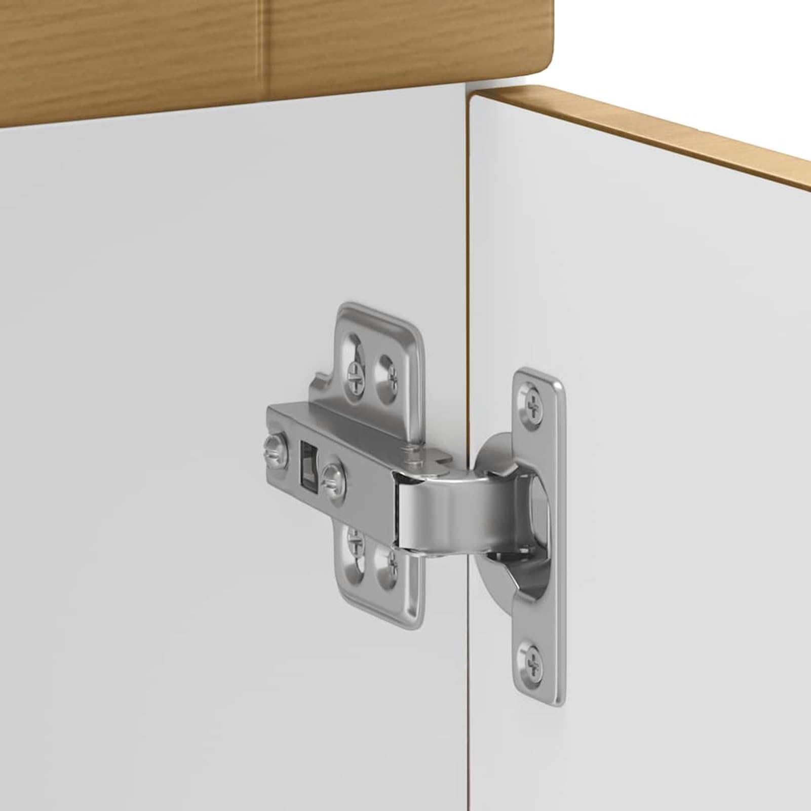 Gecheer Mobile Base Cucina, Mobile da Appoggio con Ante, Multistrato Rovere, 80x46x81.5 cm, con Ripiano Interno, per Cucina Casa