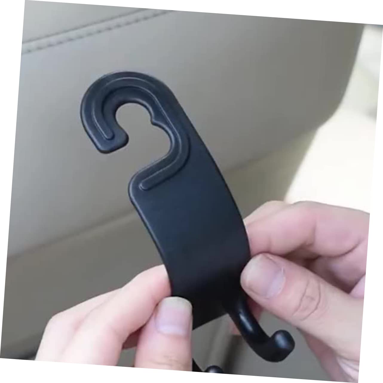 MUCKLILY Abs Material Car Seat Hooks Seat Headrest Hooks for Back Seat Hanger Car Storage Hook