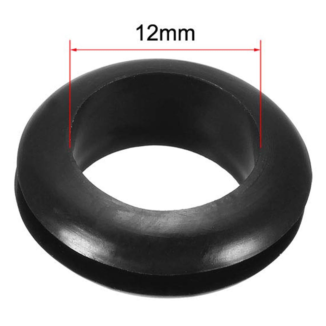 TA-VIGOR 20Pcs Rubber Grommets Cable Wire Protector, 12mm Conductor Wiring Blanking Gasket Ring Grommets - Image 2