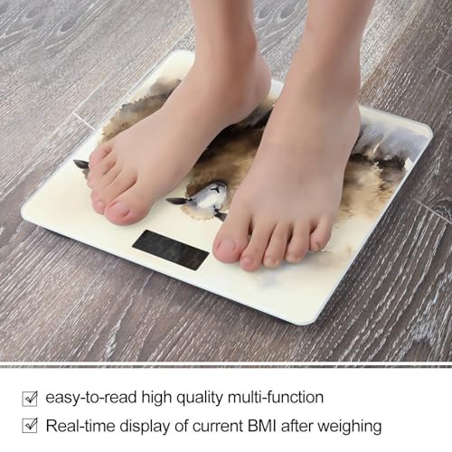Báscula Digital de Baño con Diseño Acuarela y Capacidad 400lb miniatura 5