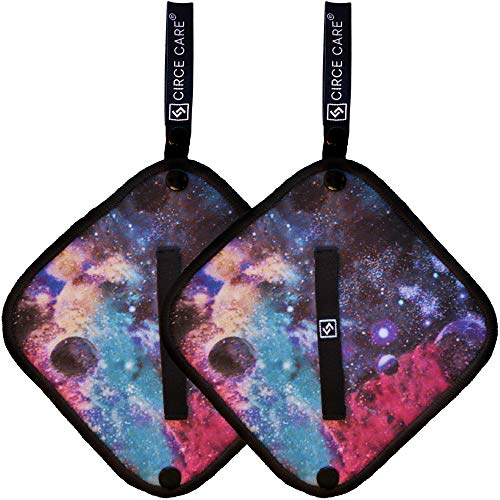 CIRCE CARE Pee Cloth: Silver Infused Pee rag for Women who Pee Outdoors, Reusable Absorbent Wipes, Ecofriendly alt. to Toilet Paper, Female Urination Solution for Camping, Hiking (2pcs Galaxy)