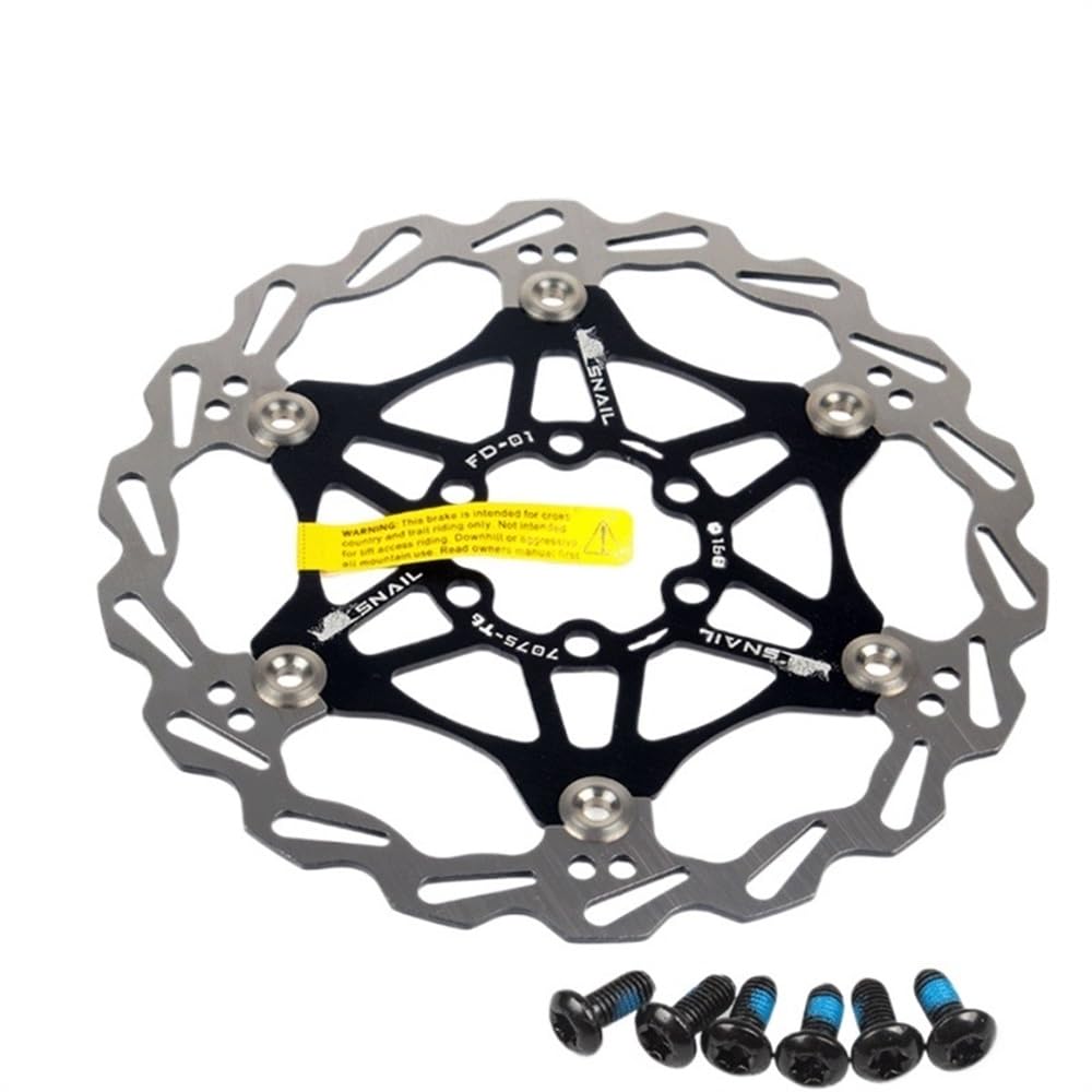 Dischi Freno Mtb Pastiglie freno a disco for bicicletta 160 180 203 mm Lega di alluminio 6 rotore for chiodi Dischi galleggianti for bici da strada Accessori for parti Disco Freno Mtb(203mm Green 1PCS