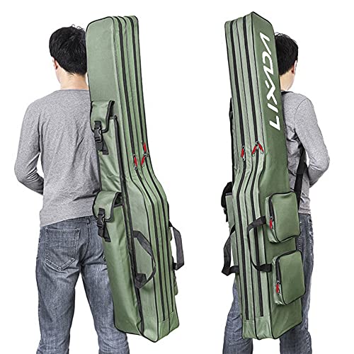 Lixada Angeltasche, 100 cm/130 cm/150 cm, tragbar, faltbar, Rod Reel Bag – Bild 5