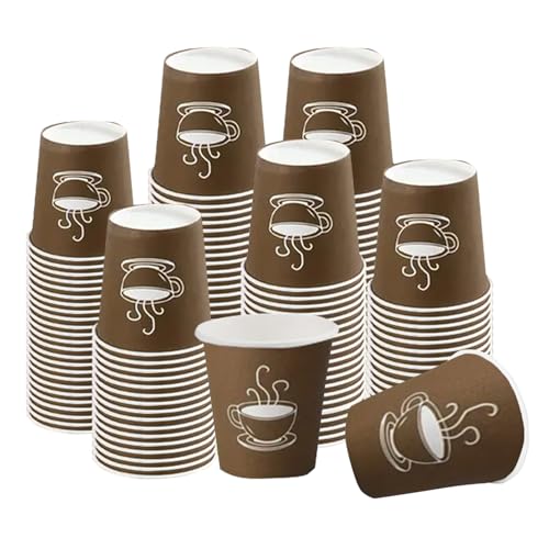 SZROBOY 50 Pcs 3 oz Paper Cups for Bathroom, Small Disposable Coffee Cups, Paper Espresso Cups, Hot/Cold Drinking Cups for Party, Picnic, Travel and Events